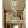 Saint-Etienne-de-Tinee | Modern Double Spiral Superdense K9 Crystal Chandelier