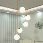 Saint-Jeannet | Duplex Spiral Pendant Chandelier For Stairway