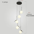 Saint-Jeannet | Duplex Spiral Pendant Chandelier For Stairway