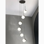 Saint-Jeannet | Duplex Spiral Pendant Chandelier For Stairway