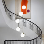 Saint-Jeannet | Duplex Spiral Pendant Chandelier For Stairway