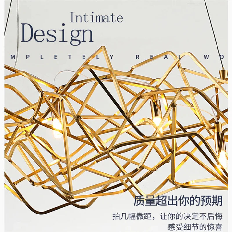 Samedan | Creative Extraordinary Rectangle Chandelier