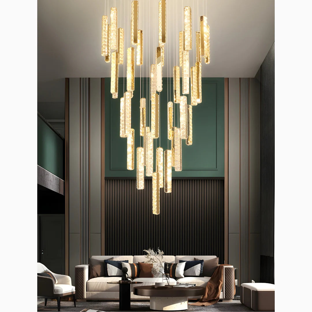 Santa Margherita Ligure | Creative Gold LED Crystal Chandelier