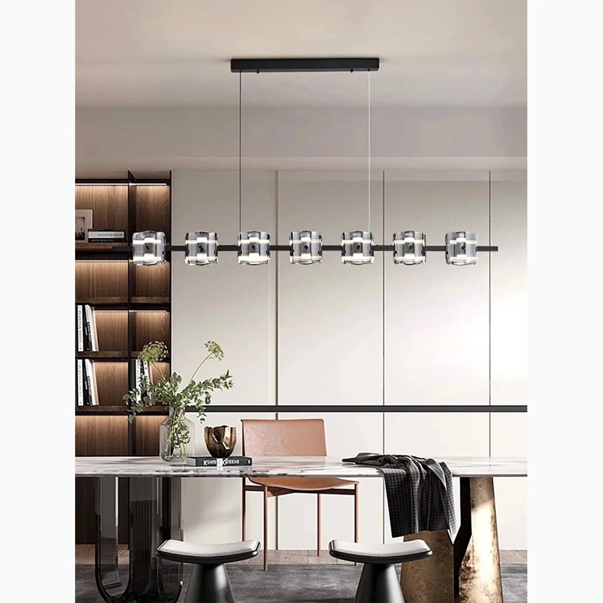 Schönenwerd | Stylish Creative Rectangle Glass Chandelier