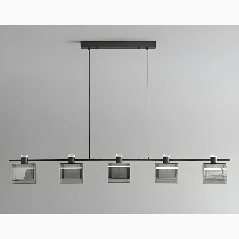 Schwerzenbach | Minimalistic Glass Cubes Stylish Chandelier