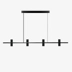 Seengen | Minimalistic Modern Black Copper Stone Chandelier