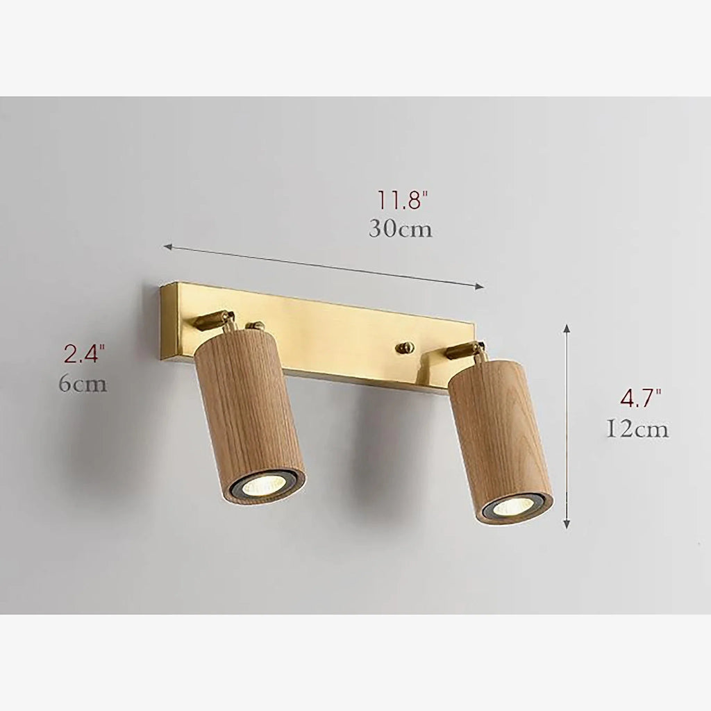 Sevilla | Creative Cylinder Wooden LED Wall Lamp