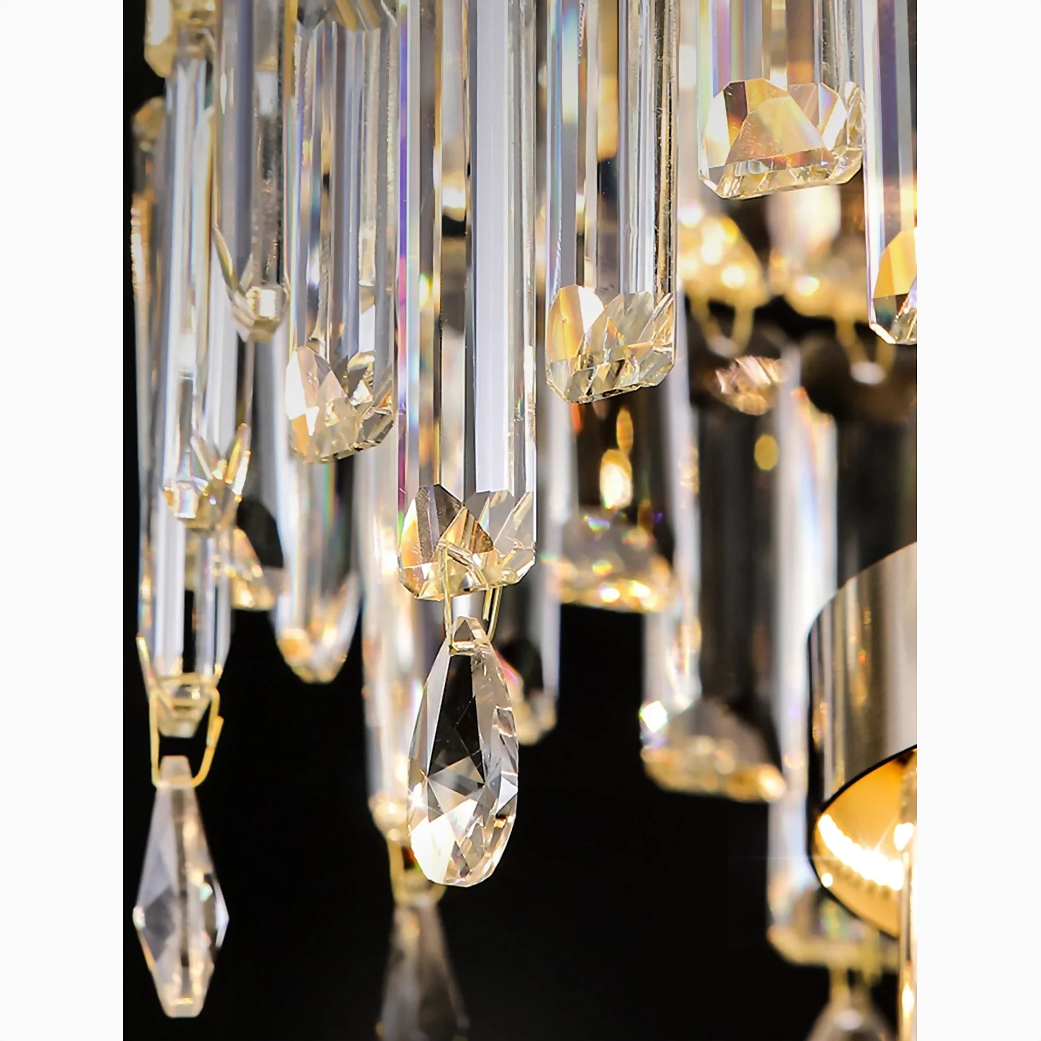Sospel | Aristocratic Gold Ring Large Crystal Chandelier