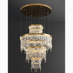 Sospel | Aristocratic Gold Ring Large Crystal Chandelier