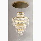 Sospel | Aristocratic Gold Ring Large Crystal Chandelier