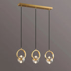 Spiez | Chic Gold Pendant Chandelier with Crystals