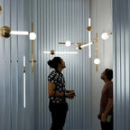 St. Gallen | Stylish Minimalistic Gold Chandelier