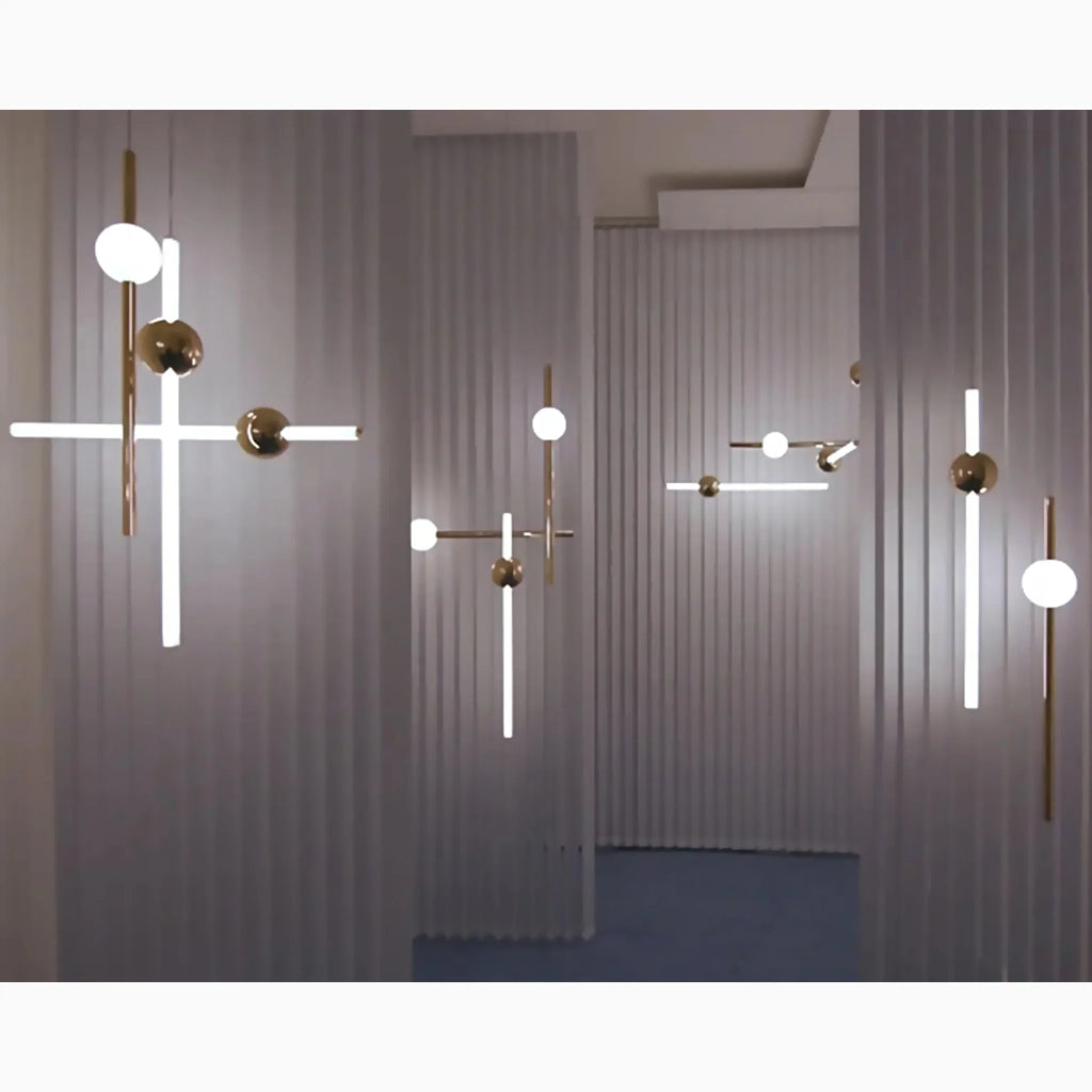St. Gallen | Stylish Minimalistic Gold Chandelier