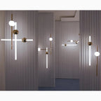 St. Gallen | Stylish Minimalistic Gold Chandelier
