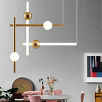 St. Gallen | Stylish Minimalistic Gold Chandelier