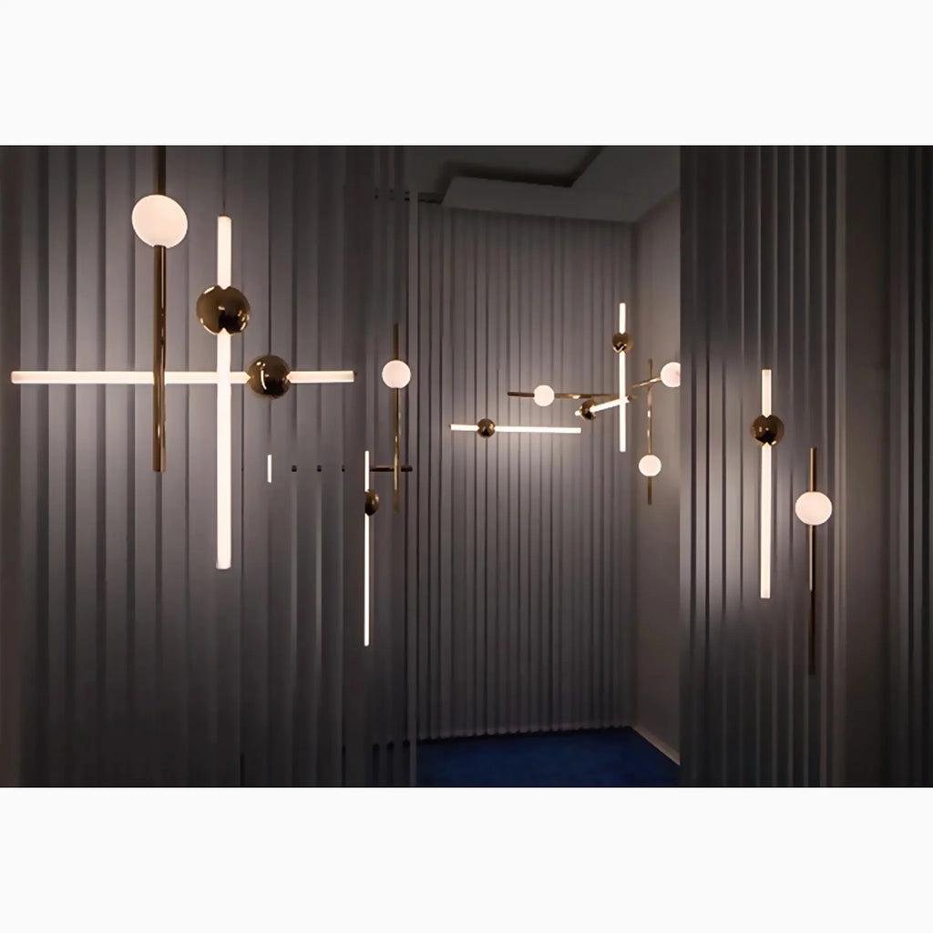 St. Gallen | Stylish Minimalistic Gold Chandelier