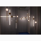 St. Gallen | Stylish Minimalistic Gold Chandelier