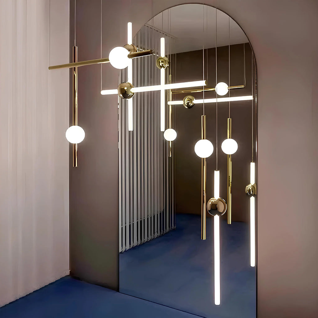 St. Gallen | Stylish Minimalistic Gold Chandelier