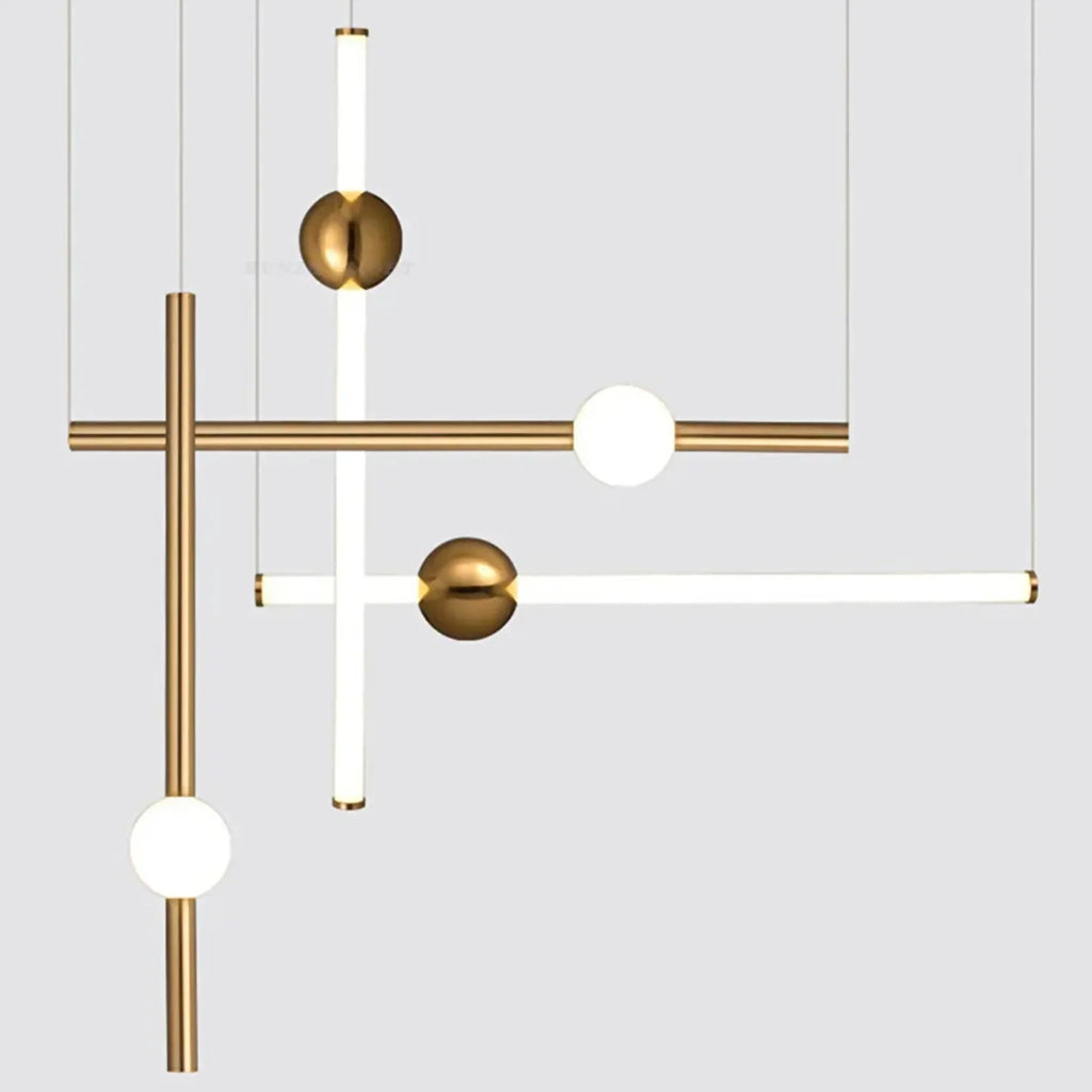 St. Gallen | Stylish Minimalistic Gold Chandelier