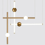 St. Gallen | Stylish Minimalistic Gold Chandelier