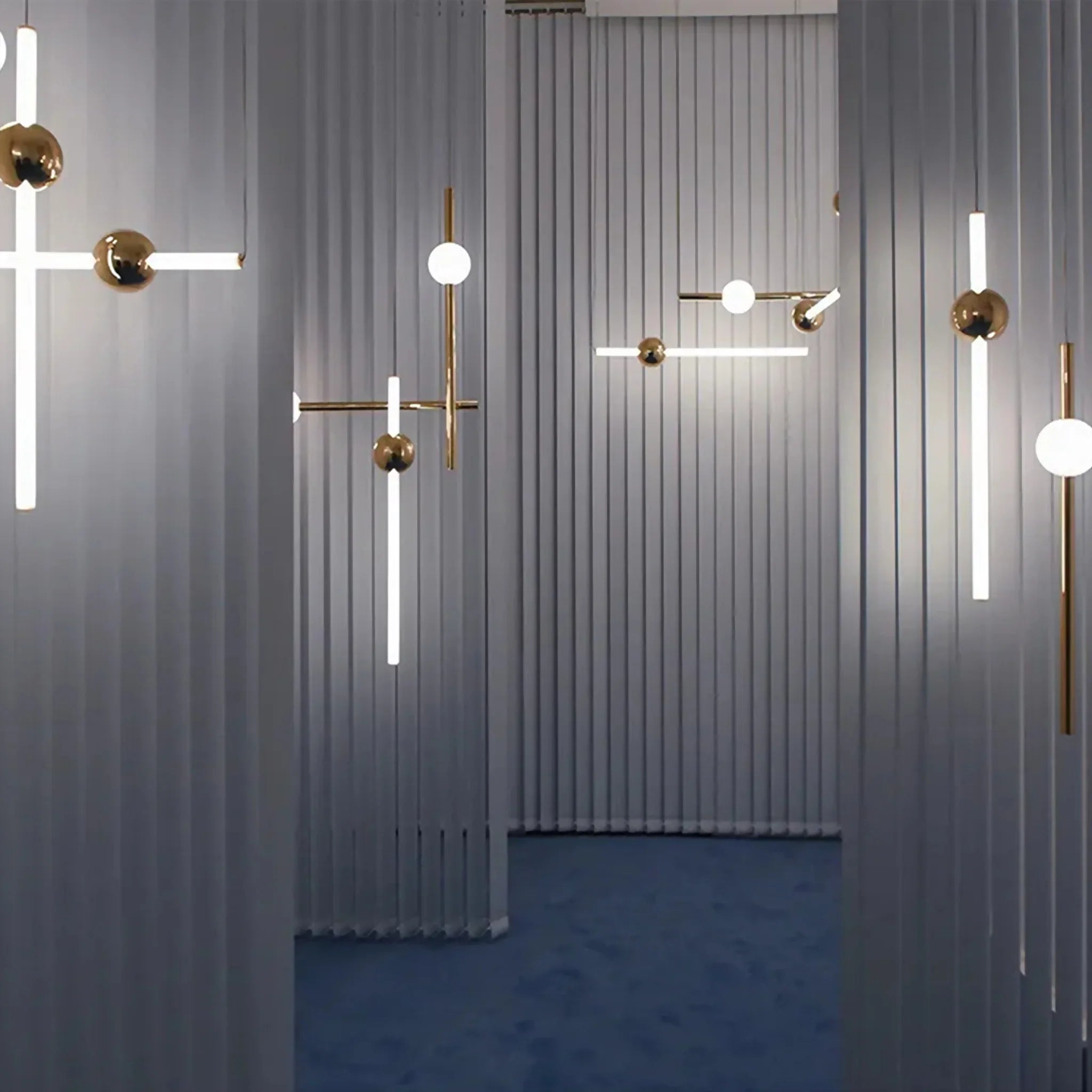 St. Gallen | Stylish Minimalistic Gold Chandelier