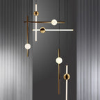 St. Gallen | Stylish Minimalistic Gold Chandelier