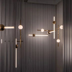 St. Gallen | Stylish Minimalistic Gold Chandelier