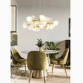 St. Moritz | Sleek Gold Glass Ceiling Chandelier