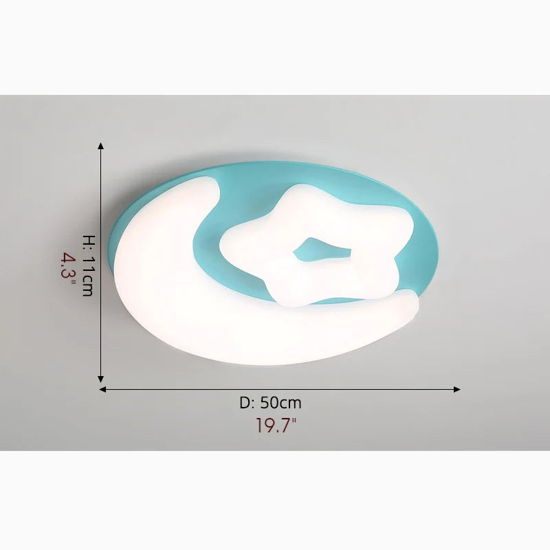 Stavelot | Moon LED Ceiling Lamp For Kids Room