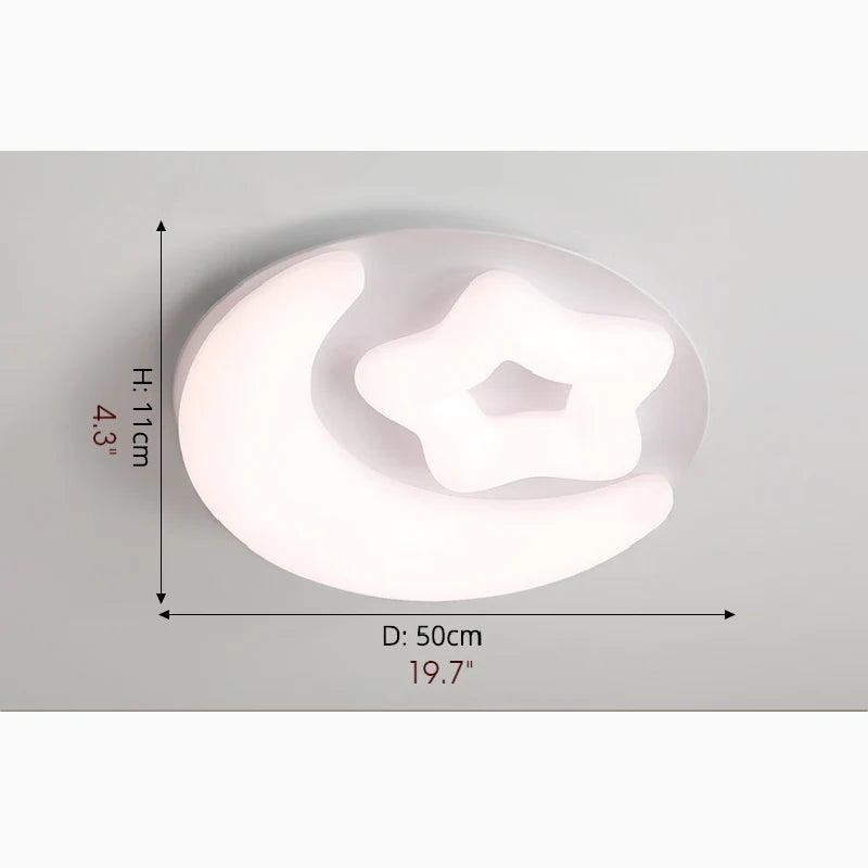 Stavelot | Moon LED Ceiling Lamp For Kids Room