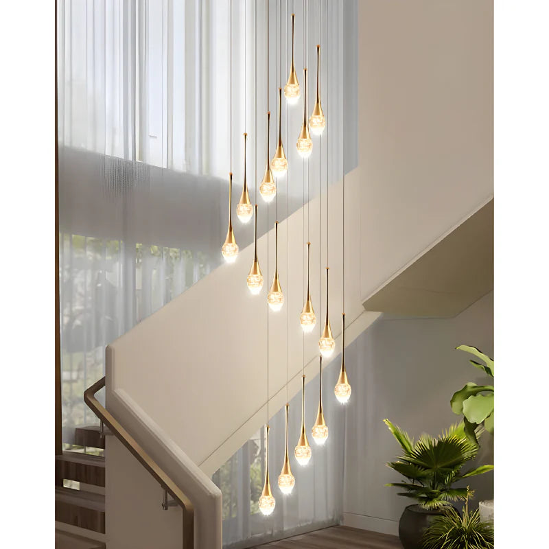 Stresa | Spiral Design Staircase Chandelier