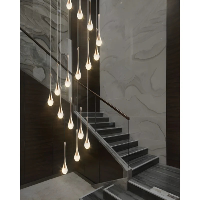 Stresa | Spiral Design Staircase Chandelier