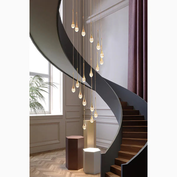 Stresa | Spiral Design Staircase Chandelier