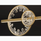 Tielt | Broken Glass Design Crystal Rings Hanging LED Art Chandelier