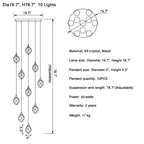 Luxury Diamond Crystal Chandelier