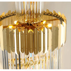 Trinite | Exclusive Long Gold Modern Crystal Chandelier