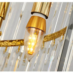 Trinite | Exclusive Long Gold Modern Crystal Chandelier