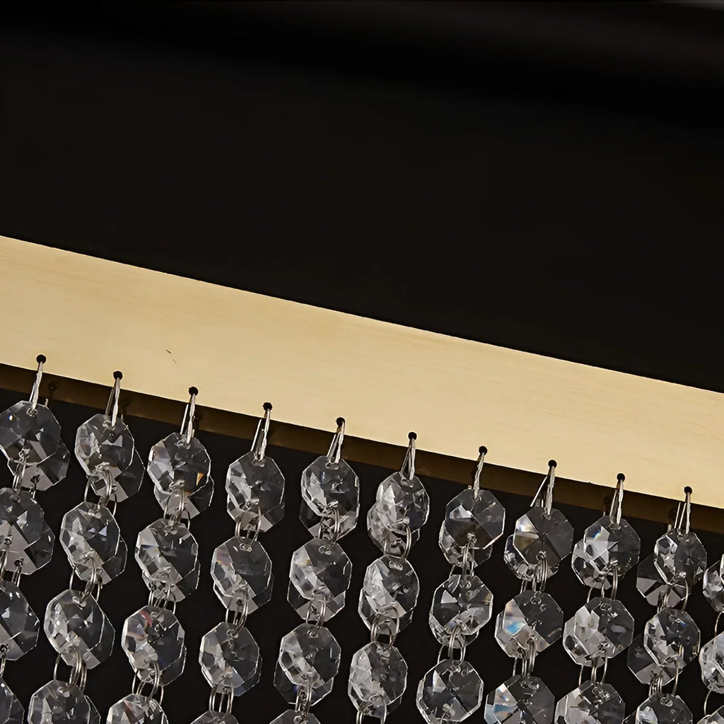 Vado Ligure | Modern Gold Crystal Ceiling Chandelier for Dining Room