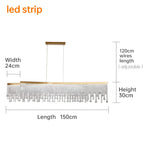 Vado Ligure | Modern Gold Crystal Ceiling Chandelier for Dining Room