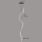 Valderoure | Vertical Spiral Staircase Pendant Lighting