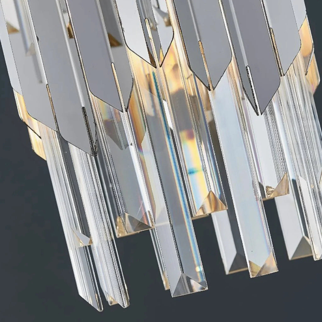 Vevey | Modern Crystal Gold/Chrome Chandelier