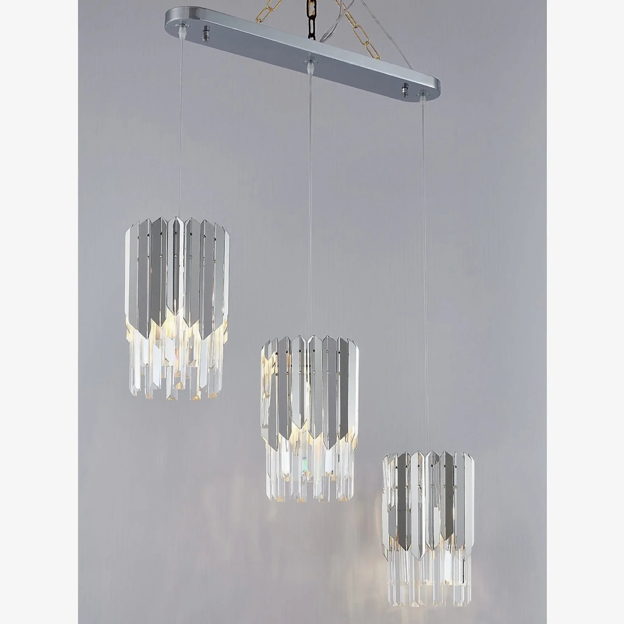 Vevey | Modern Crystal Gold/Chrome Chandelier