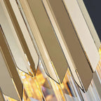 Vevey | Modern Crystal Gold/Chrome Chandelier