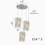 Vevey | Modern Crystal Gold/Chrome Chandelier