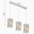 Vevey | Modern Crystal Gold/Chrome Chandelier