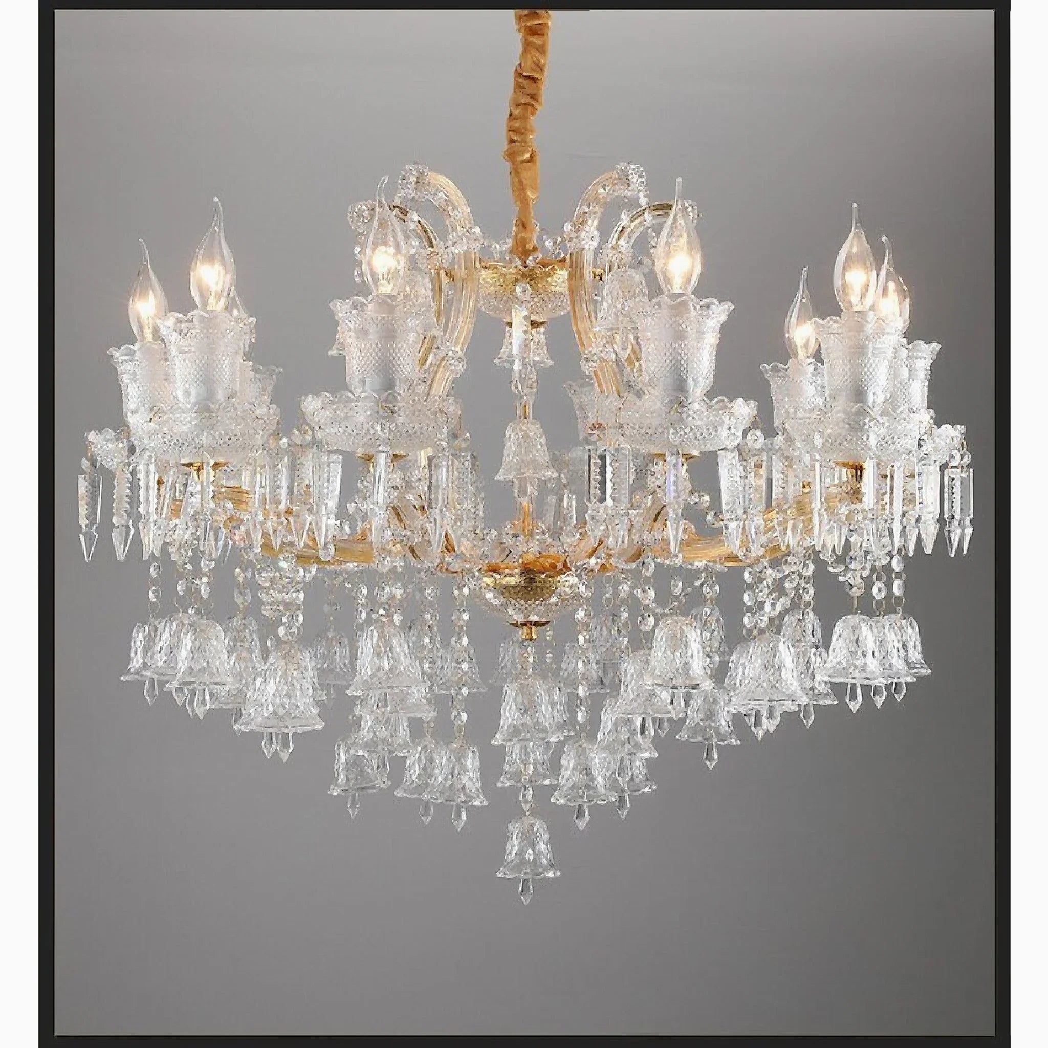 Villars-sur-Glane | European-style Wind Chime Luxury Crystal Candle Chandelier