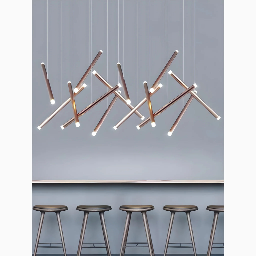 Villars-sur-Var | Long Gold/Chrome/Black Kitchen Lighting