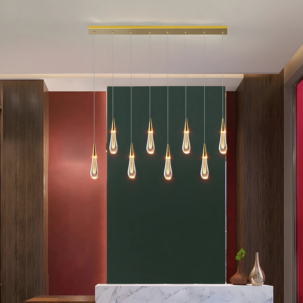 Villefranche-sur-Mer | Water Drop Design Crystal Chandelier