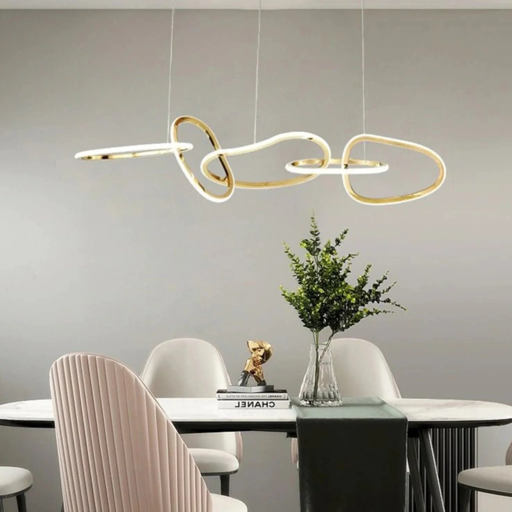 Villeneuve | Creative Design Gold Crystal Chandelier for Dining Room