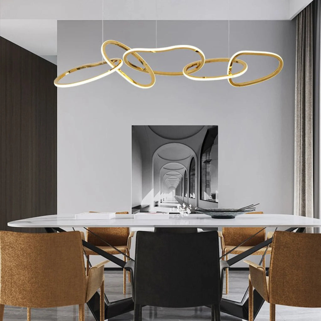 Villeneuve | Creative Design Gold Crystal Chandelier for Dining Room